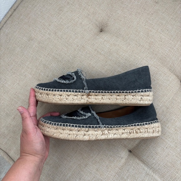 Zadig & Voltaire Canvas Espadrilles in Black/Gray EU Size 41 - Picture 9 of 11